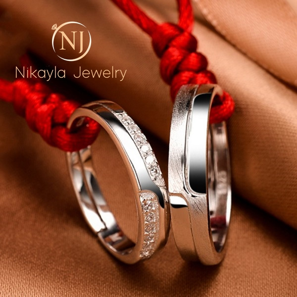 Nikayla Ring Silver Couple Elegant Classic Land