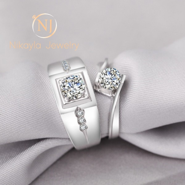 Nikayla Ring Silver Luxury King Queen D