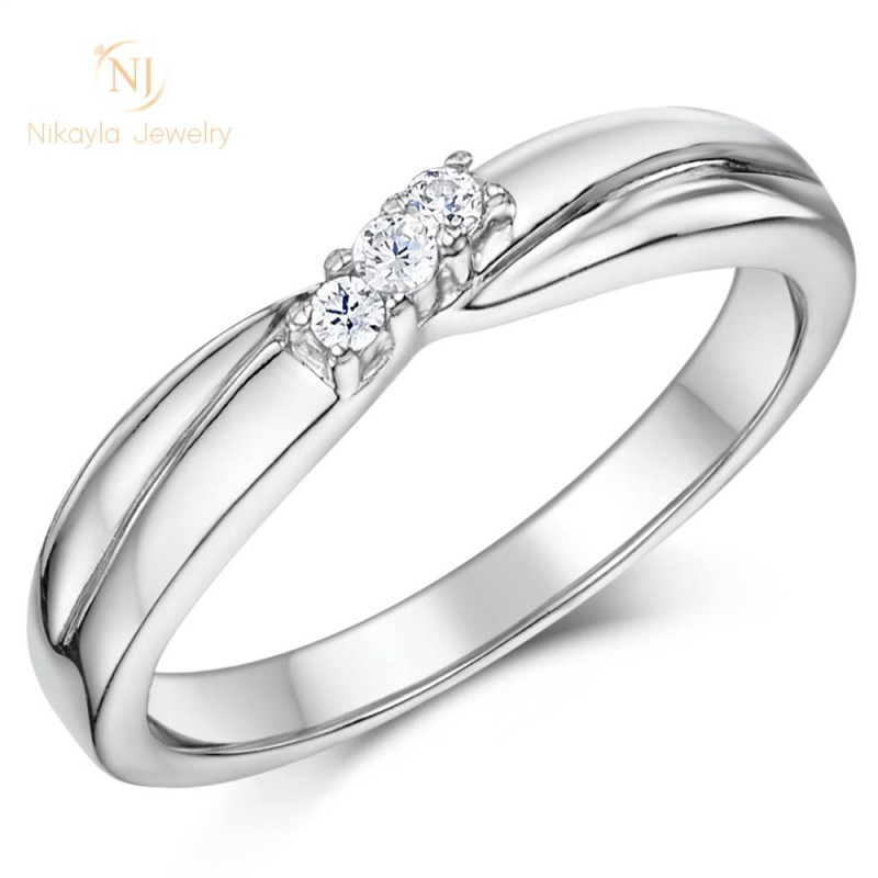 Nikayla Rings - Single Rolls Diamond Holder