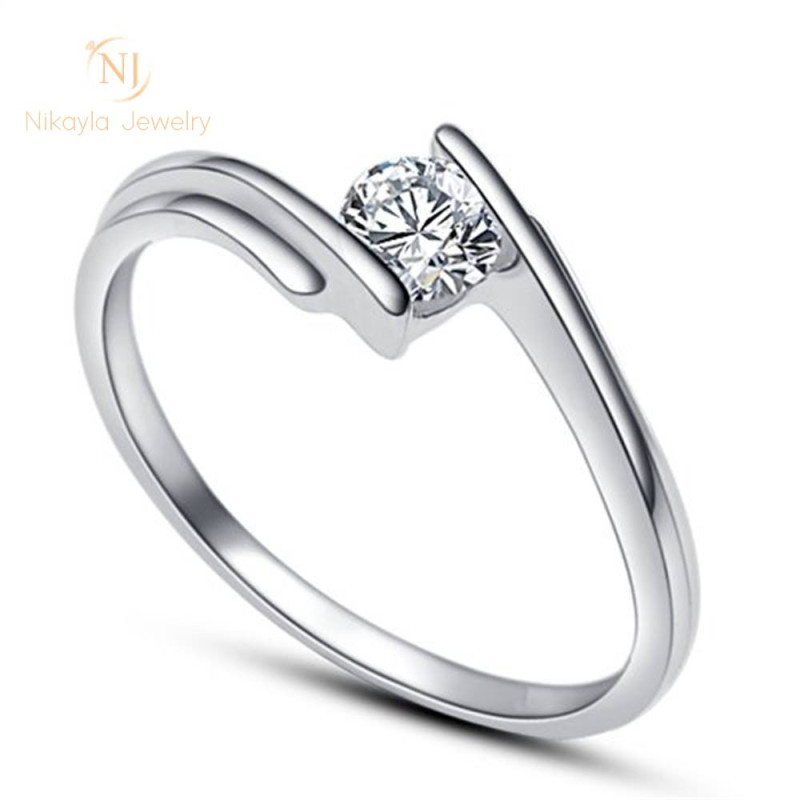 Nikayla Rings - Holder Diamond Silver D2