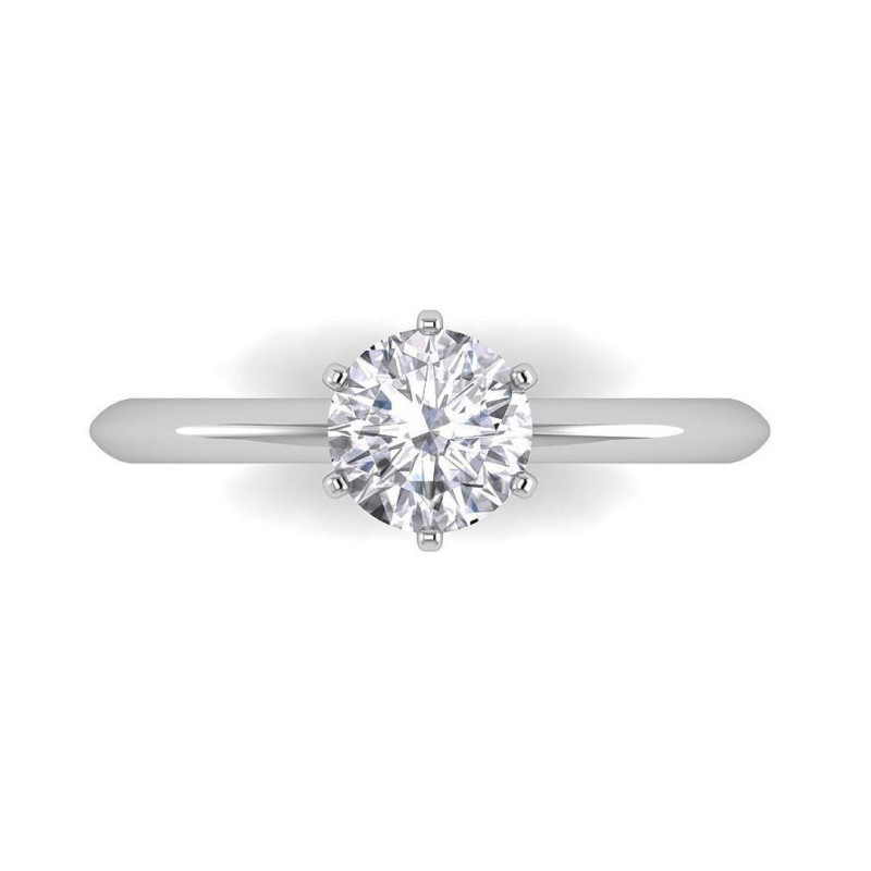 Nikayla Jewelry - Solitaire Queen 1947 Gold 18 K - Single Ring