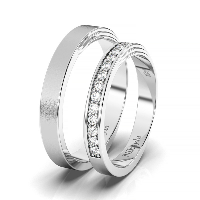 Nikayla Nikayla- Gold 18K Rolling X D Plus - Couple Rings