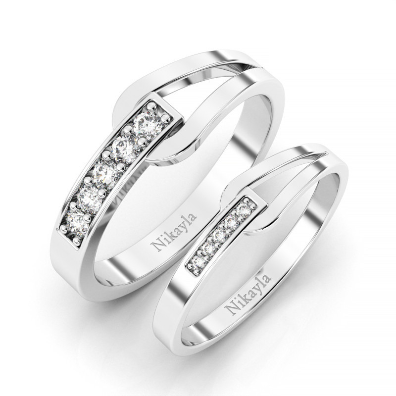 Nikayla Ring Silver Couple Feminim Stlye Holder