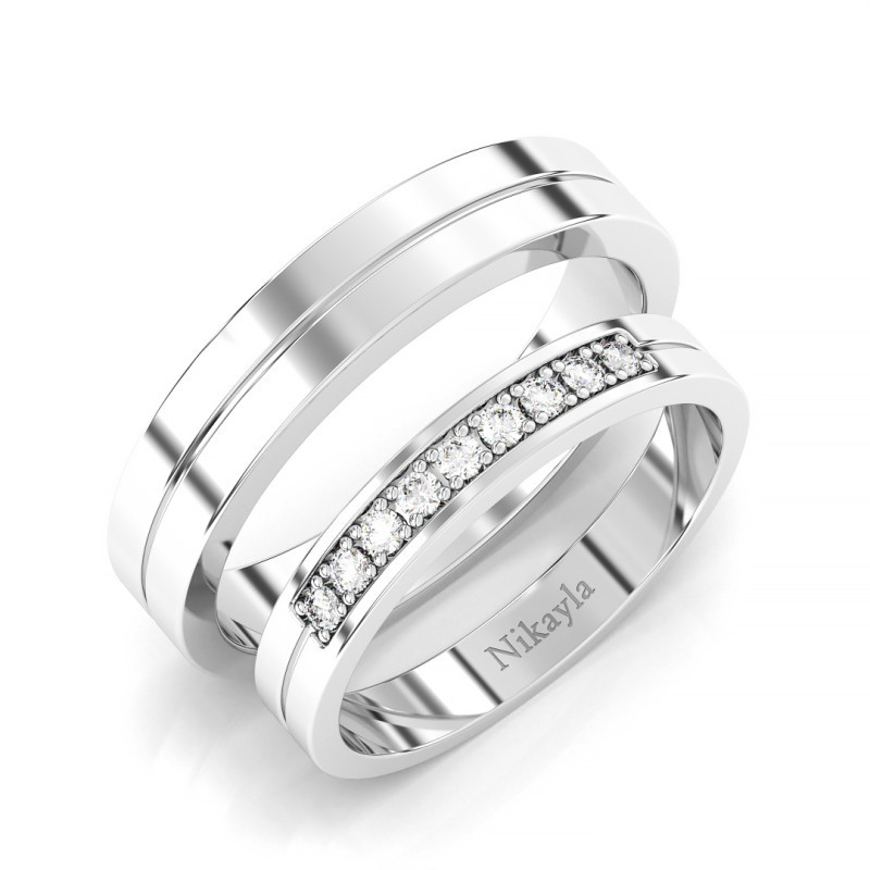 Nikayla Diamond Line Palladium