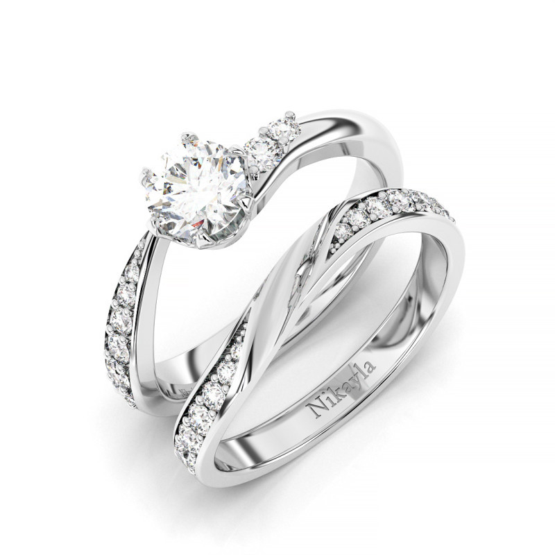 Nikayla Stack Elegant Ring Platinum