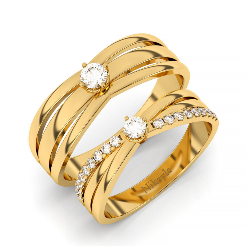 Nikayla Jewelry - Precious Elegance Gold 18K - Couple Rings