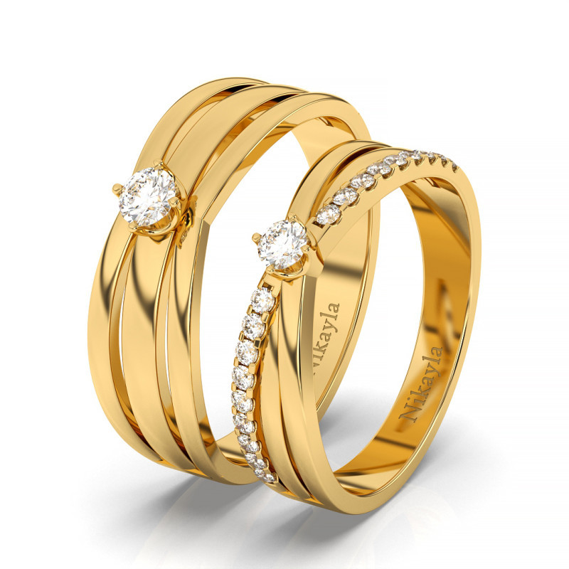 Nikayla Jewelry - Precious Elegance Gold 18K - Couple Rings