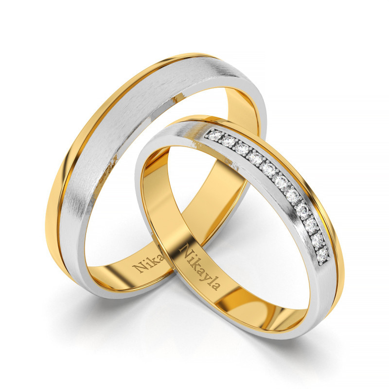 Nikayla Ring Silver Glamour Golden Plated D