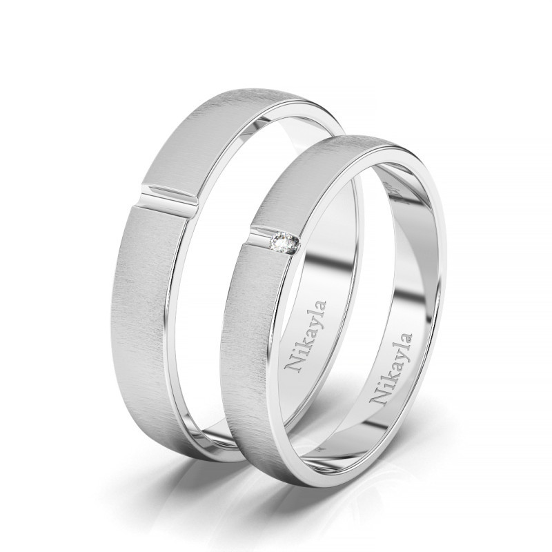 Nikayla Rings Doff Simple Silver S1