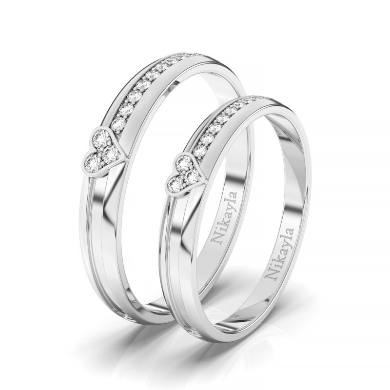 Nikayla Rings Love Mod Together Silver