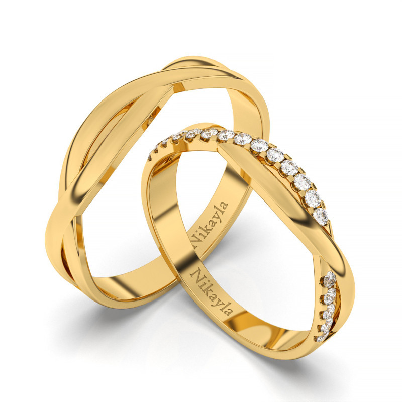 Nikayla Jewelry - Infinite Luxury Diamonds Gold 18K - Couple Rings