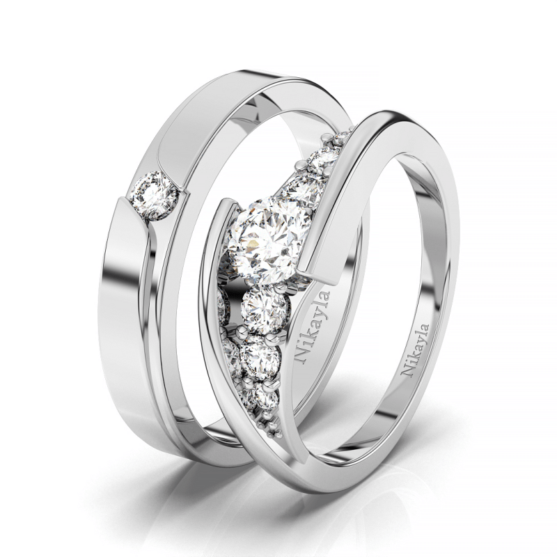 Nikayla Ring Silver Couple Sweetly Love D