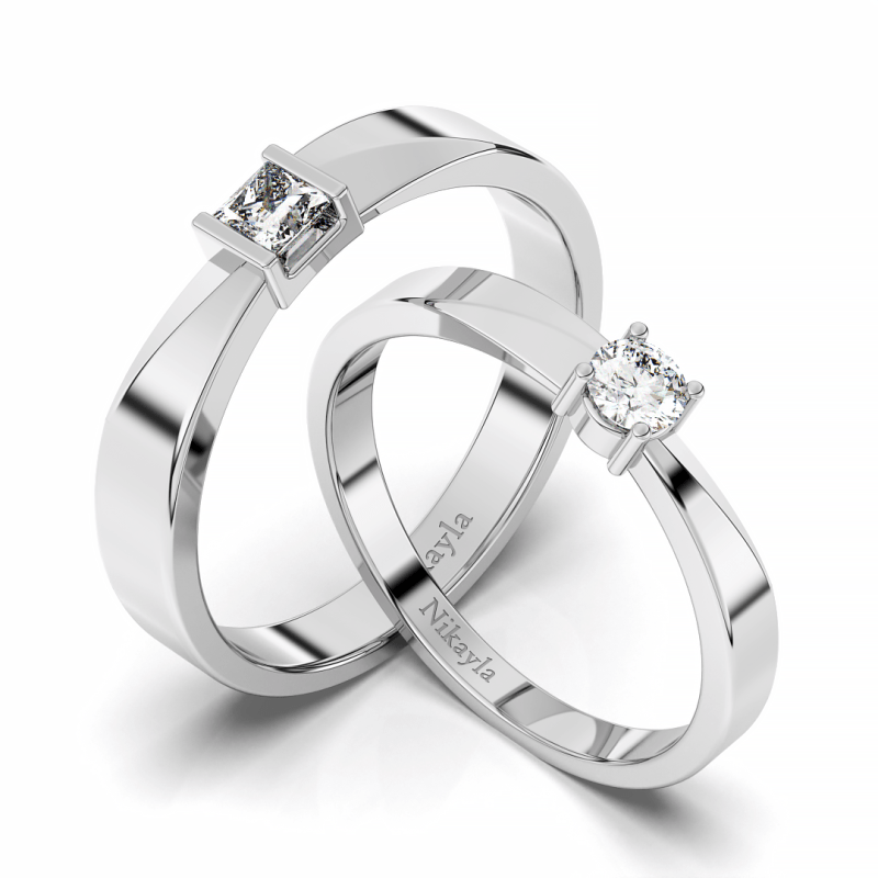 Nikayla Ring Silver Classic Elegant Hold Diamond