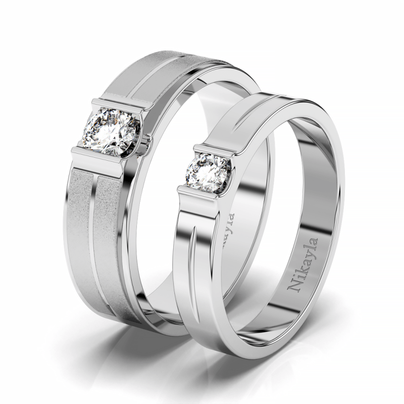 Nikayla Ring Silver Couple White Doff D