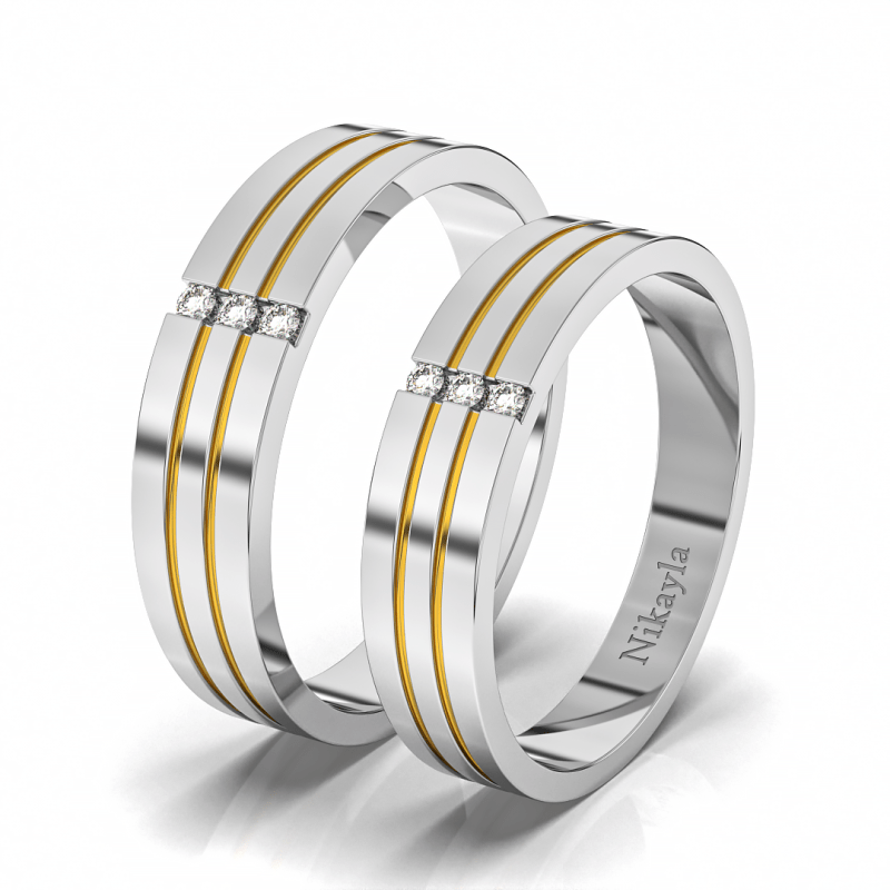 Nikayla Rings Triple Bigger D Gold