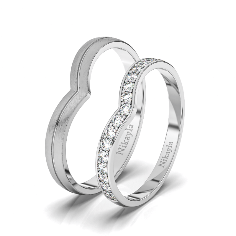 Nikayla Rings Golden Plated Line Sky