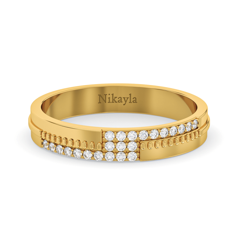 Nikayla Jewelry - Ring Bold Luxurious Diamonds Gold 18K - Single Ring