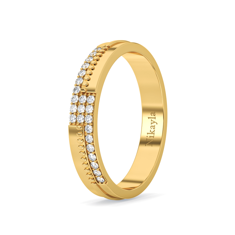 Nikayla Jewelry - Ring Bold Luxurious Diamonds Gold 18K - Single Ring