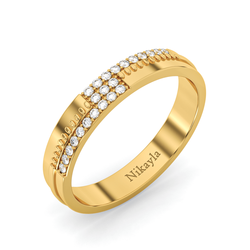 Nikayla Jewelry - Ring Bold Luxurious Diamonds Gold 18K - Single Ring
