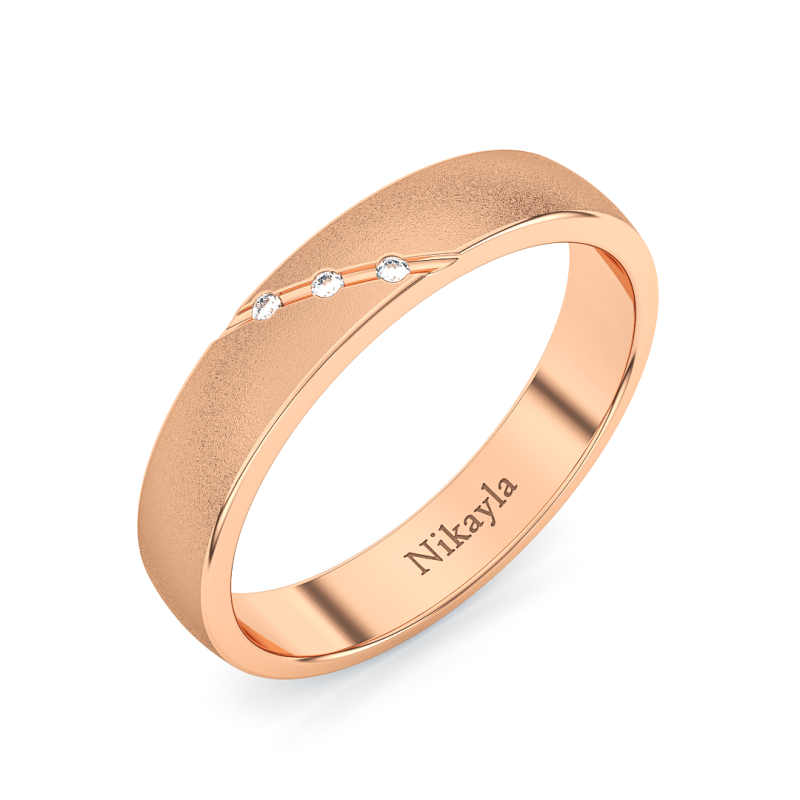 Nikayla Jewelry - Three Diamonds Doff Gold 18K - Single Ring