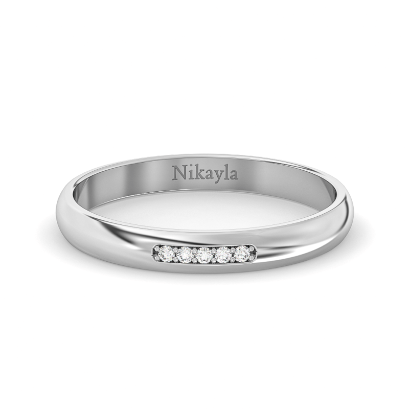 Nikayla Jewelry - V Diamonds Tiny Lux Gold 18K - Single Ring