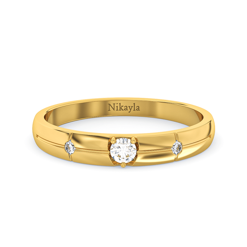 Nikayla Jewelry - Rock Diamond Gold 18K - Single Ring